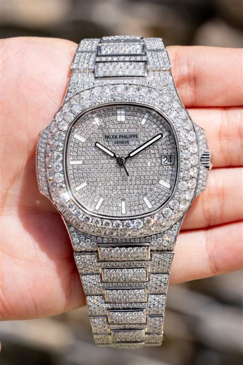 patek philippe full diamond watch